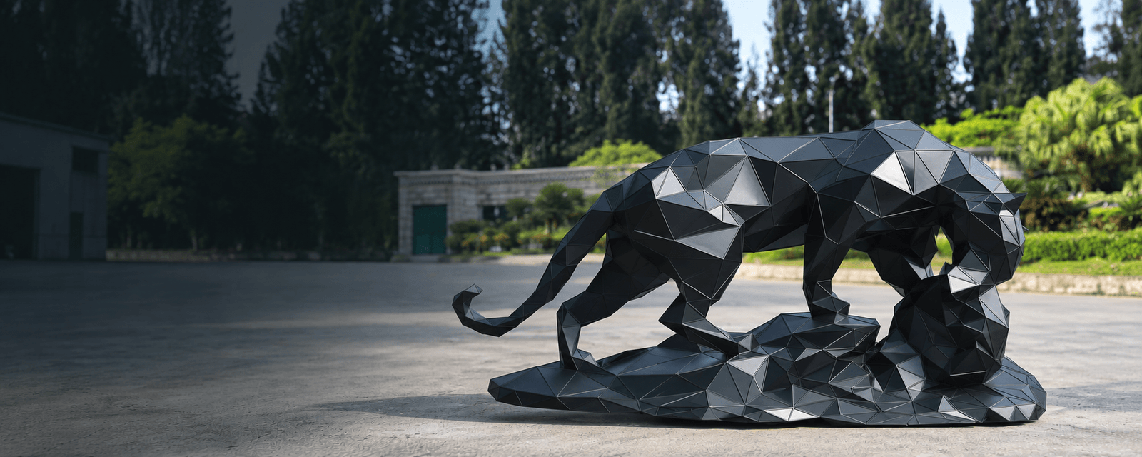 Finished commercial sculpture produced from a client design