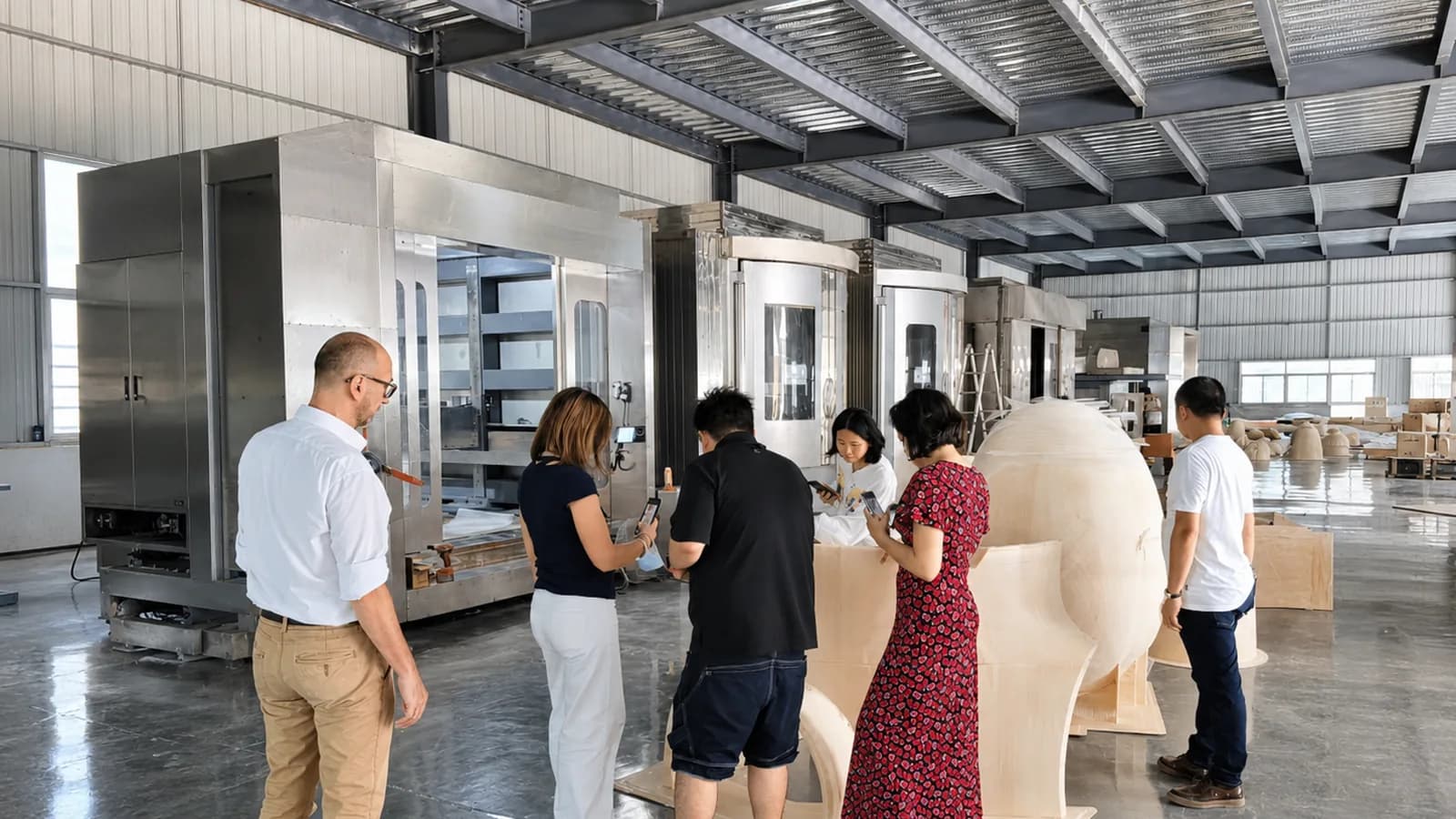 Client visit to the YAVIS workshop