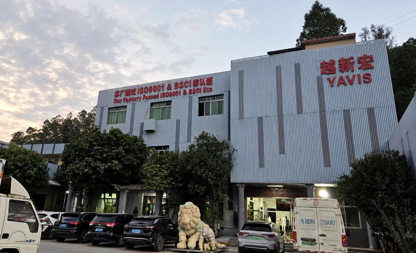 Exterior view of the YAVIS sculpture production facility in Guangdong, China