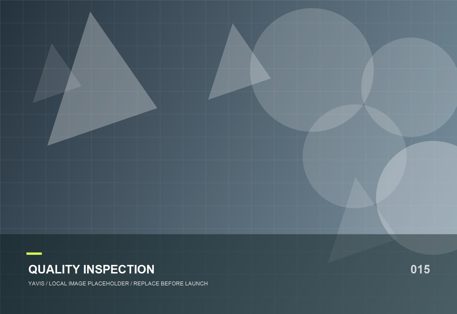 Quality inspection